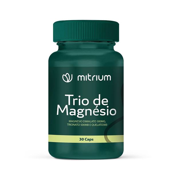 Trio de Magnésio 30 Cápsulas