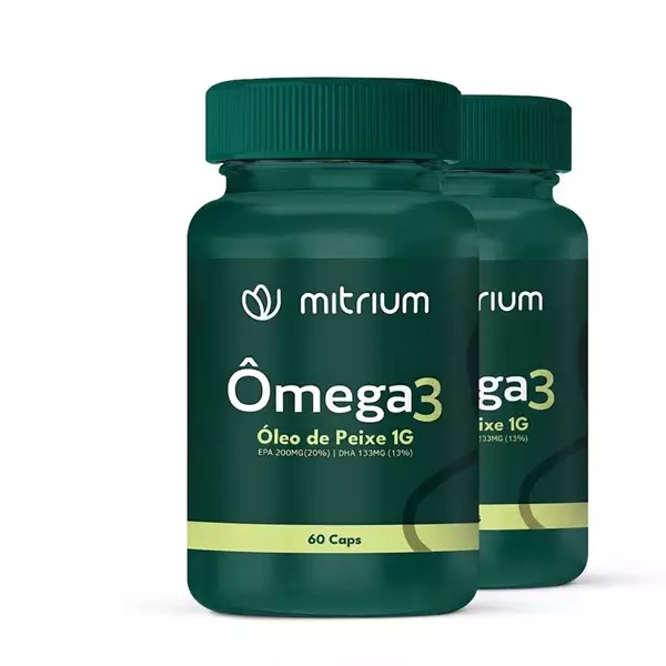 Combo com 2 frascos de Ômega 3