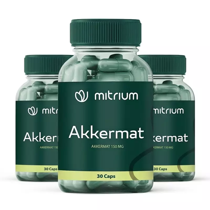 Combo com 3 Frascos de Akkermat 150 mg em Cápsulas