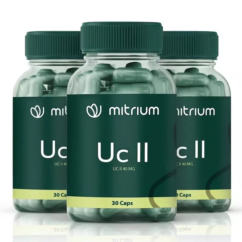 Combo com 3 frascos de UC II AUTENTICO 40mg 30 Cápsulas