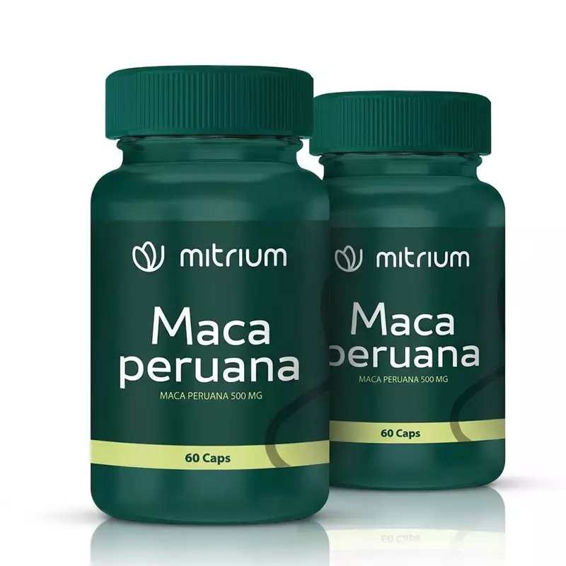 Combo com 2 Frascos de Maca Peruana500mg 60 Cápsulas